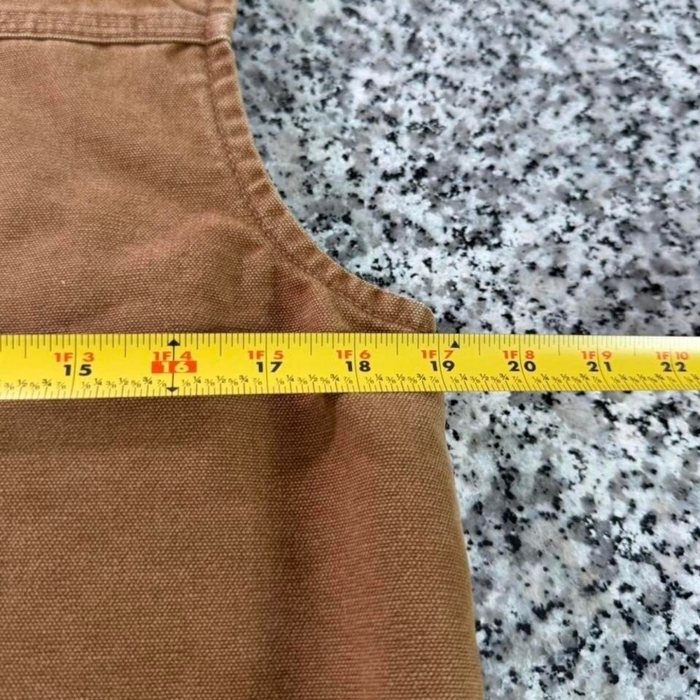 Carhartt Sandstone Sherpa Mock Duck Lined Workwear Vest Small 14806 - Picture 7 of 8